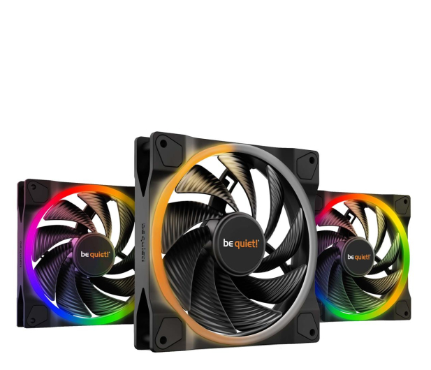 BE QUIET! Zestaw wentylatorów Light Wings 140mm PWM High-speed 3-Pack BL079 - 699466 - zdjęcie